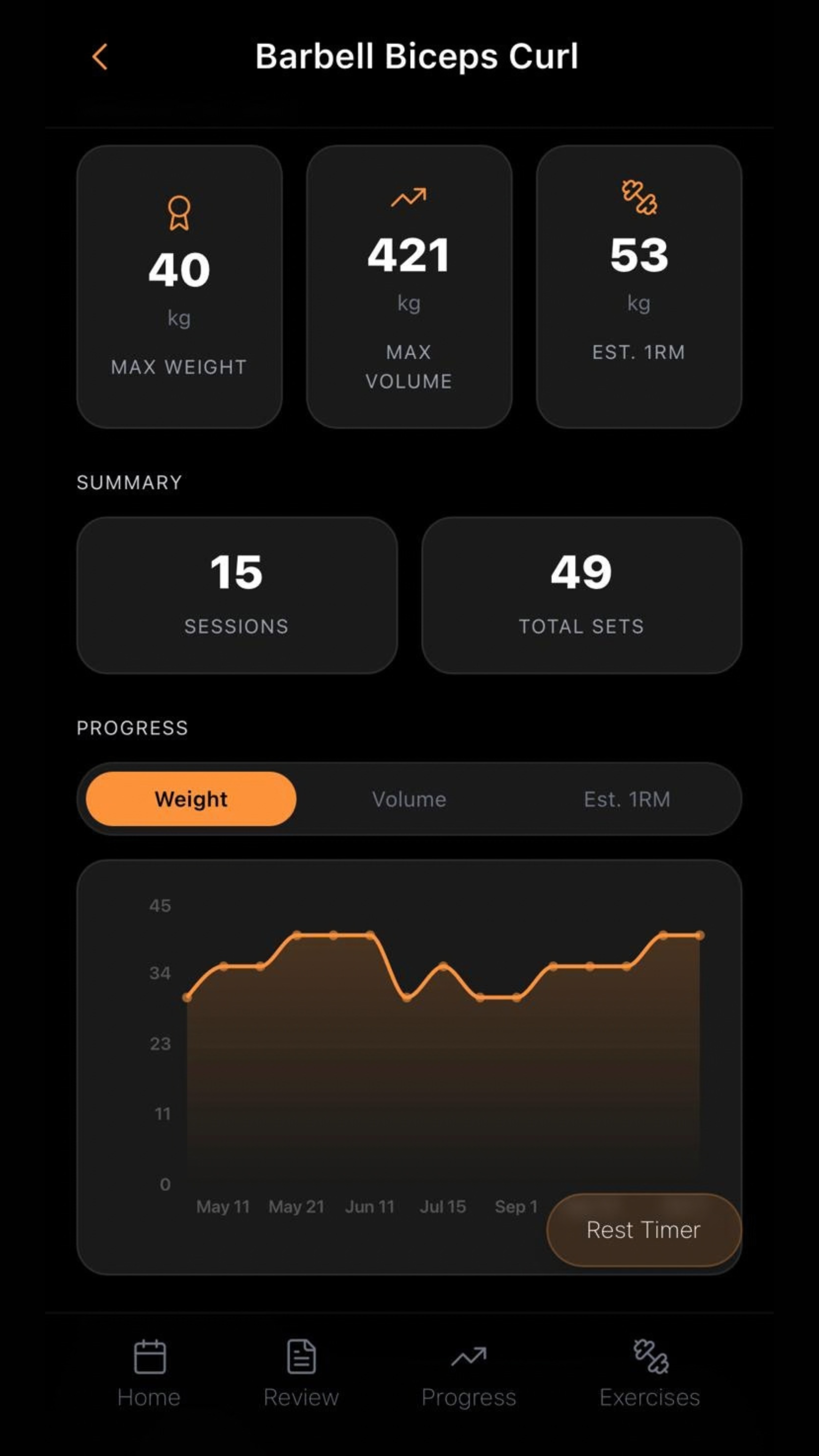 RepUp+ app screenshot